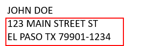Address Search help example